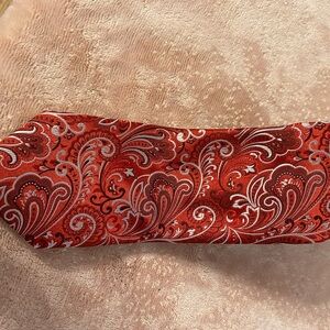 Geoffrey Beene Red Paisley Tie
